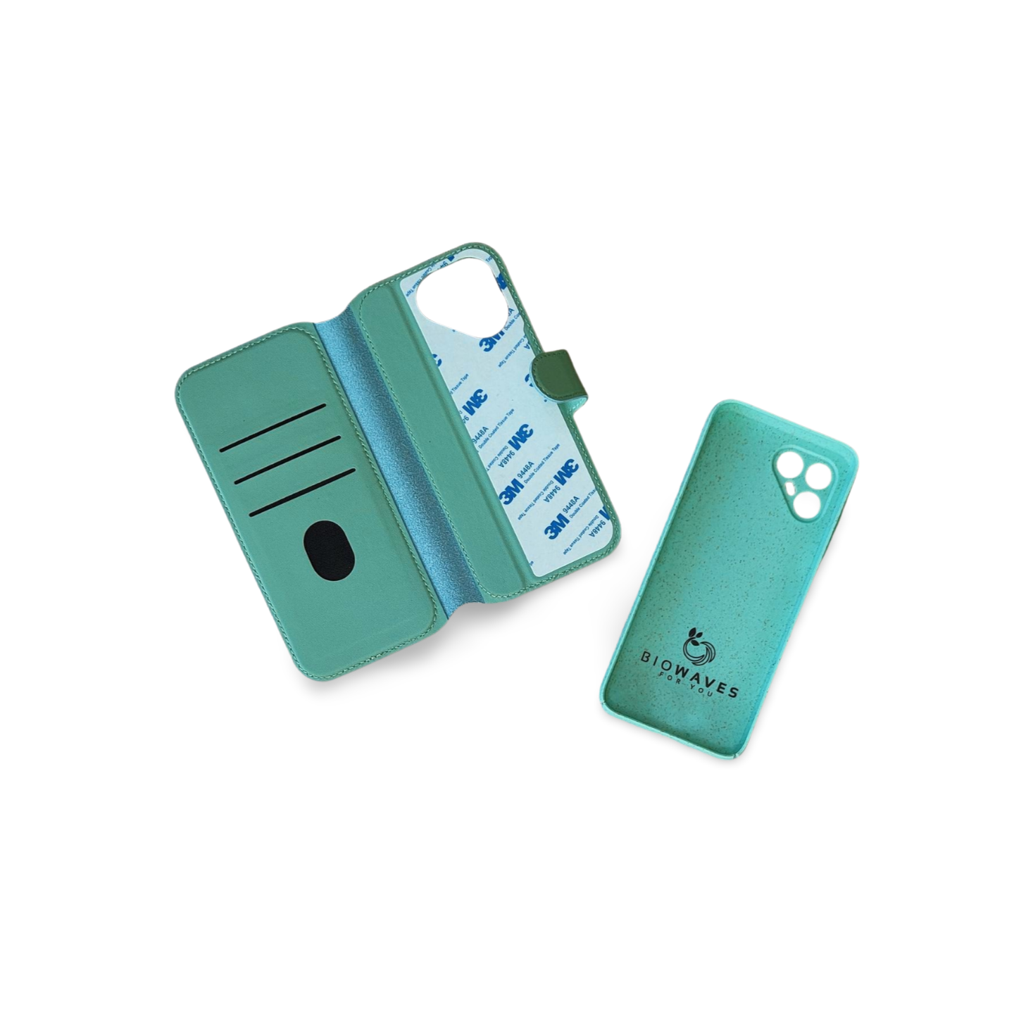 Fairphone 4 Leren Flip Cover + Case - Bundel voor zelfmontage